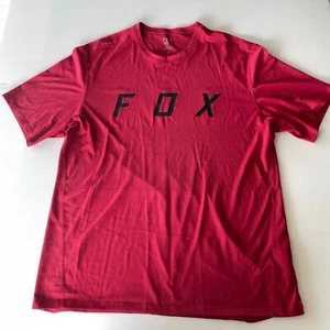 Fox Ranger Center Logo T Shirt Mens Size L Red Casual Mountain Biking Sports Fit - Picture 1 of 12