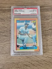 1990 Topps #414 Frank Thomas #1 Draft Pick PSA 10 White Sox RC Rookie HOF 
