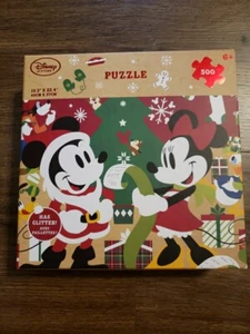NIB Original Disney Store Holiday Glitter Puzzle; Mickey and Friends; 500 pcs - Picture 1 of 2