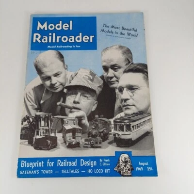 Model Railroader Magazine Aug 1949 Vol 16 No 8 Gateman's Tower, Contest Winners - Image 1 of 4