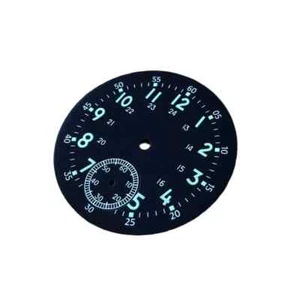 Cadran de montre vert lumineux plaque de cadran de montre pour mouvement ETA6498 ST3621 - Photo 1/4