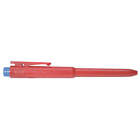 DETECTAPRO RJPENRDBK Metal Detectable Retractable Pen,PK25 8U197