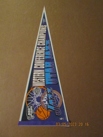 NBA Utah Jazz Vintage 1997 Western Conference Champions Team Logo Pennant Cover