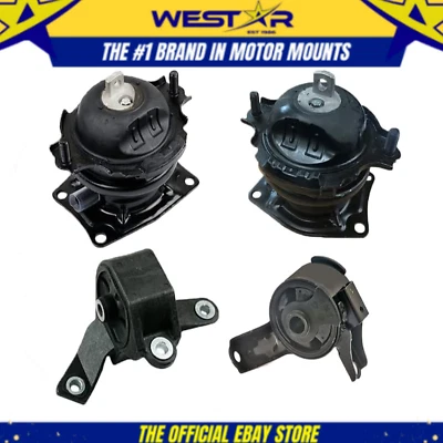 Engine Motor & Trans Mount 4PCS Set Fits 2009-2015 Honda Pilot 3.5L AWD Automati - Изображение 1 из 4