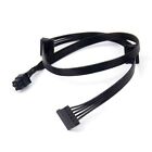 1Pcs Gpu Pci Express 6Pin Male 1 To 3 Sata Ssd Supply Cable For Cx850m Cx75 X1y8