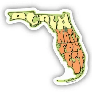 OCALA NATIONAL FOREST FLORIDA DECAL BUMPER STICKER LAPTOP WATER BOTTLE DECAL + - Picture 1 of 1