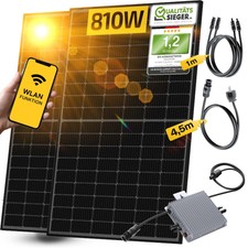 810W / 600W Balkonkraftwerk Photovoltaik Stecker Solaranlage Steckerfertig
