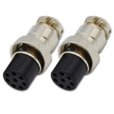 2,8 Pin Army Military Aircraft Radio MIC Connector,8A114 - Image 1 of 4