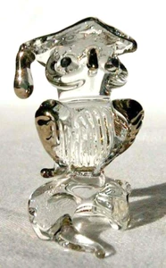KLIMA V287 Verre étiré doré or fin - UNE CHOUETTE UNIVERSITAIRE OWL - Imagen 1 de 1