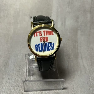 It’s Time For Beanies Damenuhr Lederband Japan Mvmt 32mm - neue Batterie - Bild 1 von 6