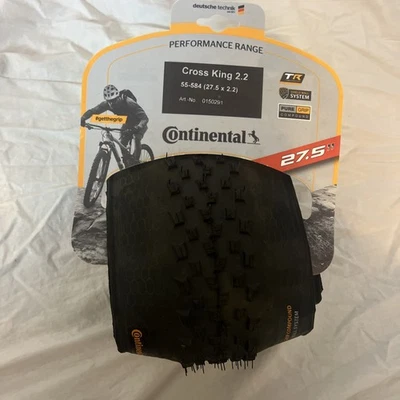 Neumático Continental Cross King - 27,5 x 2,2, sin cámara, plegable, negro, ShieldWall Foto 1 de 2