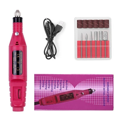 Electric Nail File Drill Set Manicure Pedicure Kit Professional Tool - Image 1 of 3