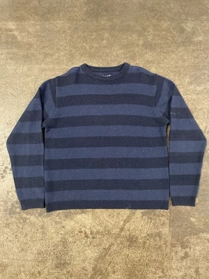 Y2K Billabong Sweater Mens Large Wool Blend Striped Crewneck Pullover Surf Skate - Image 1 of 4