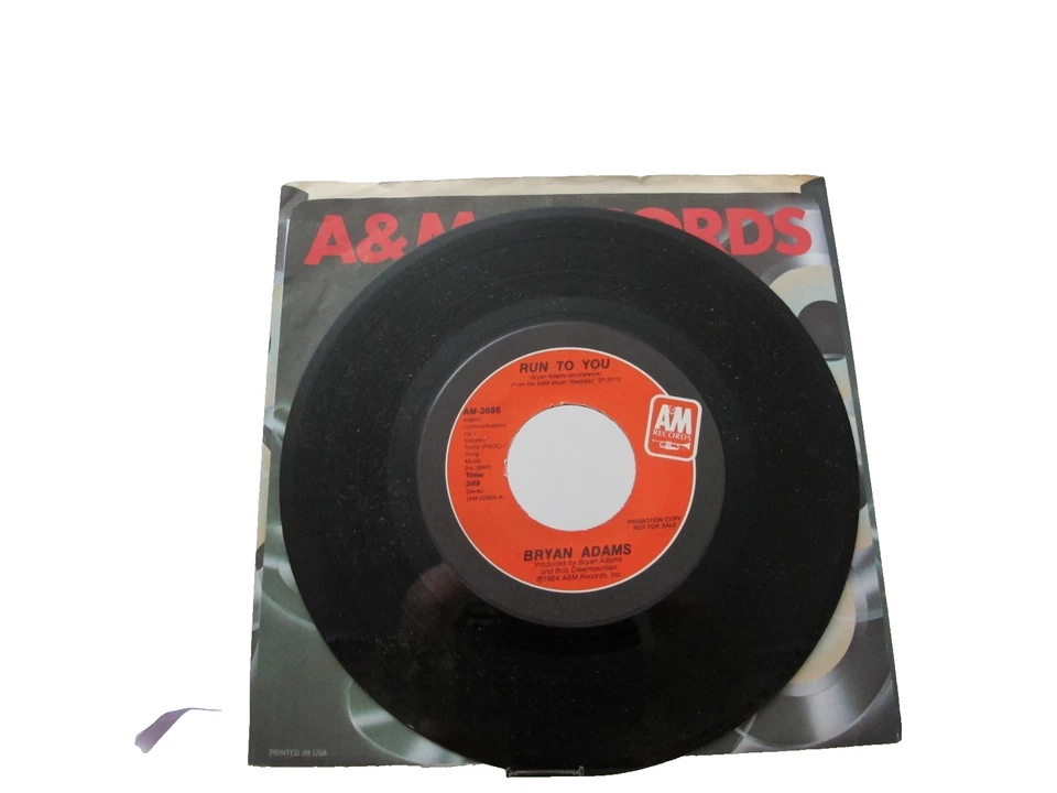 45 RECORD - BRYAN ADAMS - RUN TO YOU — 第 1/1 张图片