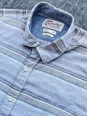 Quiksilver Button Shirt Men Medium Multicolor Radical Times In Paradise Cotton - Image 1 of 4