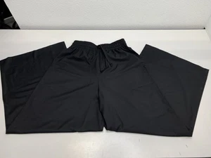 Aniele Stroz Unisex Pant Black Size M Chef Wide Leg Elastic Waistband - Picture 1 of 6