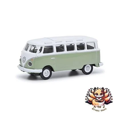 NUOVO Schuco 1/87 Volkswagen T1 Samba verde/bianco Schuco Samba pressofuso... - Immagine 1 di 2
