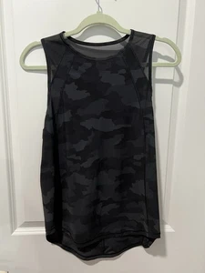 Lululemon Sculpt Tank Heritage 365 Camo Deep Coal Multi/Black Estimated Size 4 - Picture 1 of 3