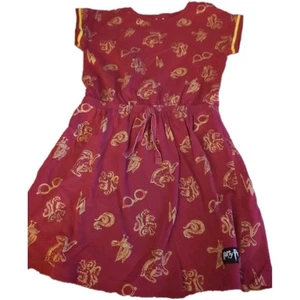 Harry Potter Wizarding World Cap Sleeve House Logo Romper Dress Size 6 - Picture 1 of 5
