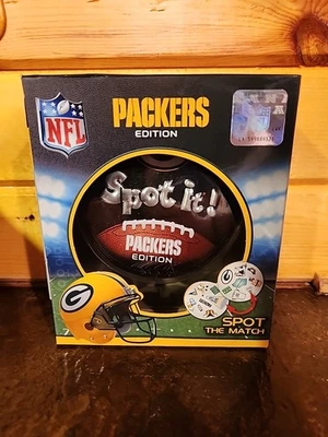 Asmodee Spot It! Spot It! Packers Box VG+. New Opened Box  Free Shipping. - Image 1 of 2