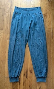 PACT Organic Cotton Joggers Blue/Teal Sweatpants Lounge Wear Medium - Picture 1 of 6