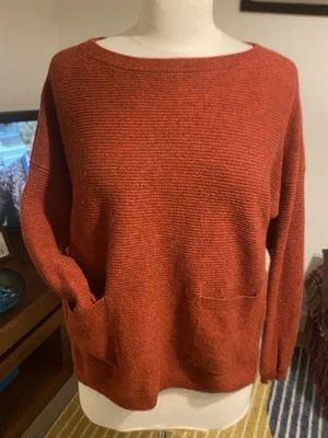 Rust Colour 100% Cashmere Tunic Jumper By Autograph - Image 1 of 4