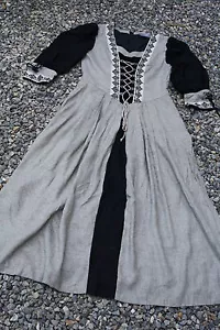 kl4872 @ Landhauskleid @ mittelalter Leinen Dirndl @ Trachtenkleid @ 38-40 - Bild 1 von 2