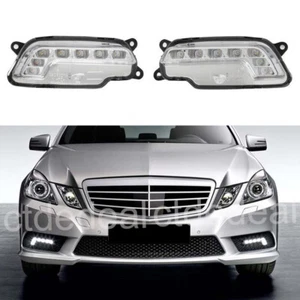 Paar LED Tagfahrlicht DRL Lampe Für Benz E-Klasse W212 E300 E350  E500 2009-2013 - Picture 1 of 12