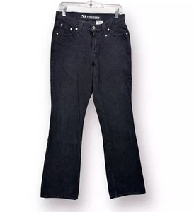 Vintage Rockies Low Rise Relaxed Fit Western Jeans Size 8 Long Black Denim 90s - Picture 1 of 11