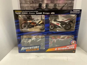 ADVENTURE FORCE DIE CAST 2 WHEELERS 1:18. Maisto 4 Pack R6 KTM ZX-14 GSXR DUCATI - Picture 1 of 2