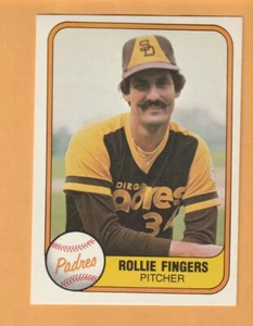 Rollie Fingers San Diego Padres 1981 Fleer #485 Salón de la fama 9 k - Imagen 1 de 2
