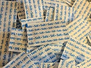 Single serve sachets - Salt / pepper / Cornish sea salt - FREE UK POSTAGE