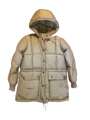 EDDIE BAUER Vtg 80s Karakoram Extreme Weather Down Parka Small Full Zip And Snap - Image 1 of 4