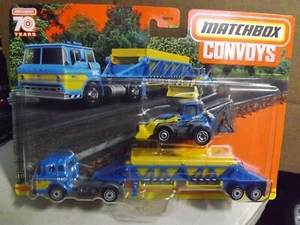 2023 Matchbox Convoys Ford C900 Cabover Gravel Trailer & Backhoe 8/10 - Picture 1 of 3