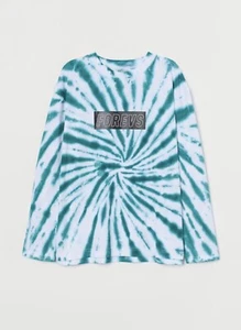 H&M Tie Dye Long Sleeve Graphic Tee Shirt. Youth 12/14 - Picture 1 of 4