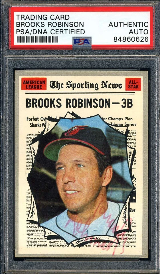 Brooks Robinson PSA DNA Coa Signed 1970 Topps All Star Autograph - Image 1 of 1
