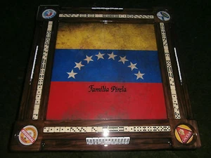 Venezuela Domino Tables by Art with Kona Stain Personalized - Picture 1 of 11
