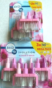 5x90 days AMBI PUR FEBREZE 3 VOLUTION REFILLS - BLOSSOM & BREEZE - Picture 1 of 4