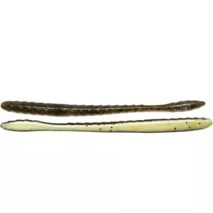 Googan Baits GSS-GPP Slim Shake Worm 6.1/2" Green Pumpkin Pearl (9Pack) X 2Packs - Picture 1 of 3