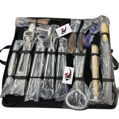 Heavy Duty Farrier Tool Kit – Hoof Nipper, Clincher, Rasp – Horse Care Pro Set - Image 1 of 3