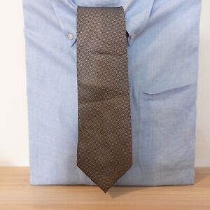Neck Tie Mens Gray Solid Silk Formal Minimal Groom Dress Suit Wide FULL MARK