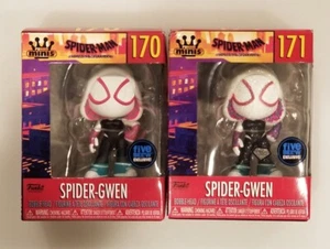 Lote de 2 figuras de vinilo regulares y diamantes Funko Mini Five Below Spider-Gwen sin usar, en caja - Imagen 1 de 6