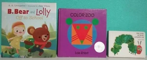 LOT of 3 Beginner Books: B. Bear & Lolly, Color Zoo, The Very Hungry Caterpillar - Imagen 1 de 4