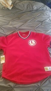 St. Louis Cardinals BP Jersey Mitchell & Ness Cooperstown Collection Sz XL NWT - Picture 1 of 7