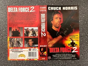 Vintage Delta Force 2: Chuck Norris VHS Cover Only - Danish Edition - No Tape - Picture 1 of 1