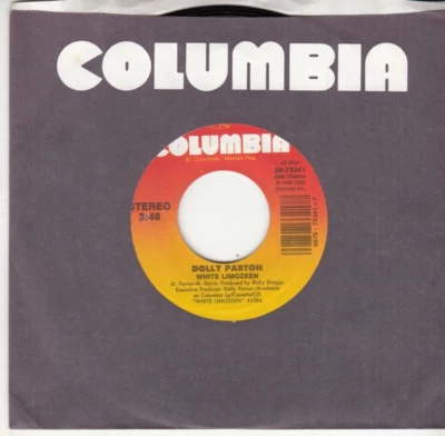 DOLLY PARTON - WHITE LIMOZEEN/THE MOON, THE STARS - MINT ORIGINAL COLUMBIA 45 - Image 1 of 2