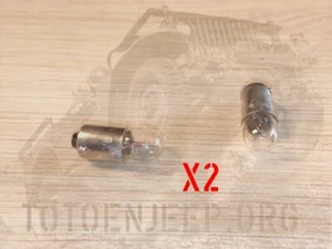 AMPOULES DASH LIGHT PRESTOLITE ECLAIRGE TABLEAU DE BORD . jeep willys us ww2 - Imagen 1 de 1