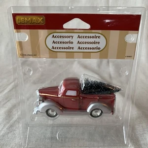 Christmas Village RED Pick-Up TRUCK LEMAX ACCESSORY #84837 Snow Tree 2008 - Picture 1 of 7