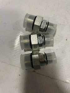3474-08-12-NWO Hydraulic Straight Adapter 1/2” x 3/4” Male ORP -lot of 3 NEW - Picture 1 of 4