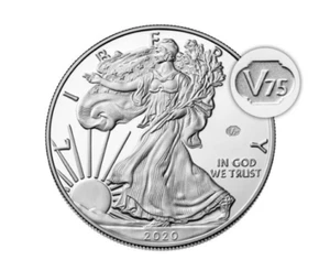 End of World War II 75th Anniversary American Eagle Silver Proof Coin - IN HAND - Picture 1 of 1
